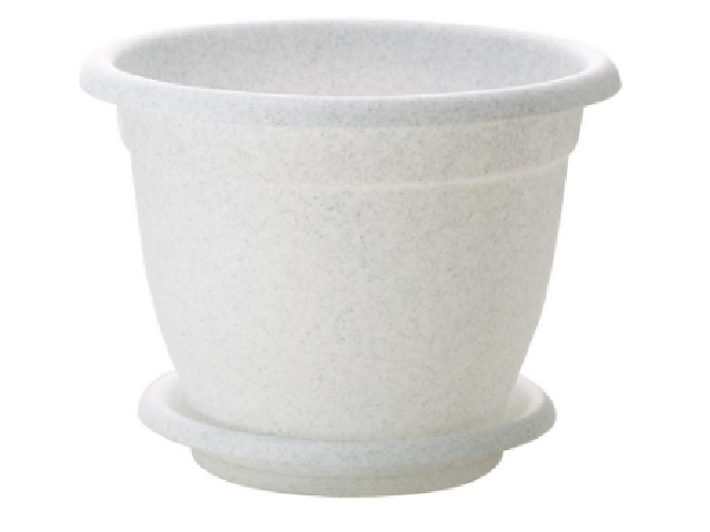 Горшок для цветов Борнео д 430 мм 25,8 л с подставкой №8 мраморный 42043/5